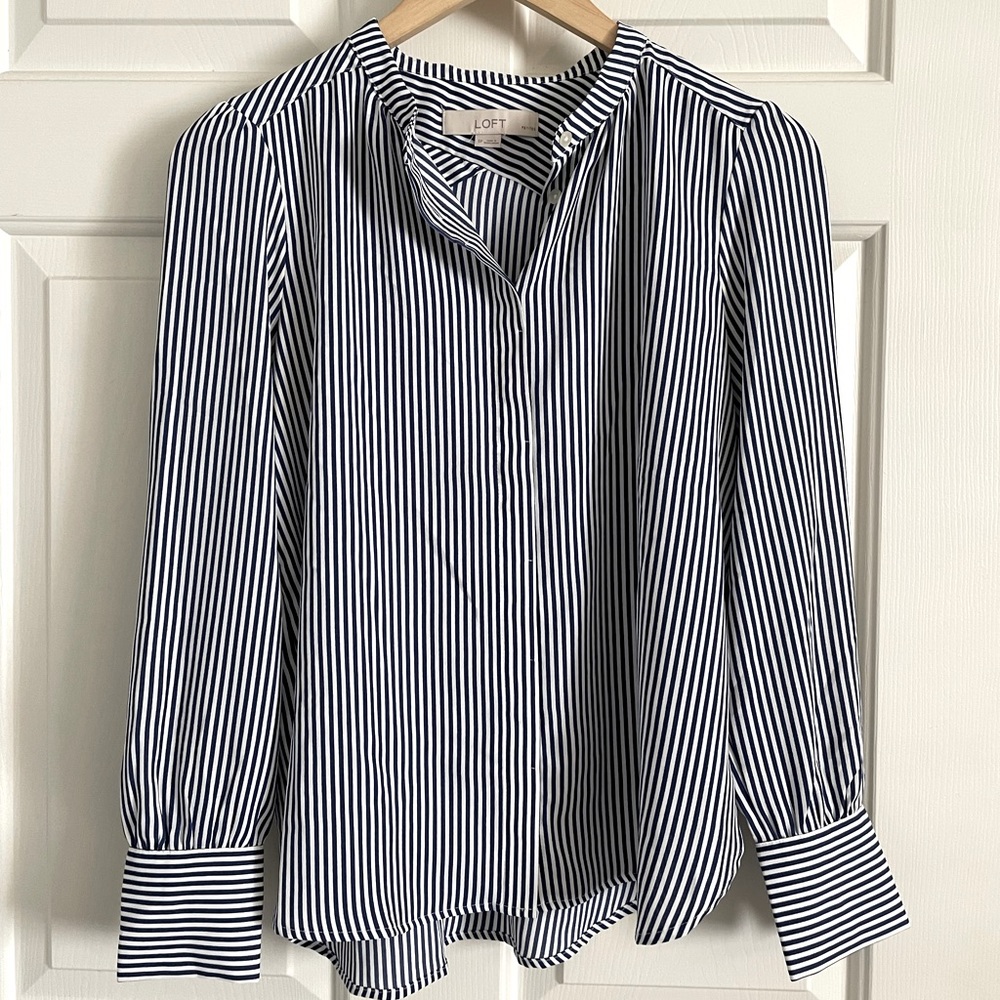 Loft striped blouse
